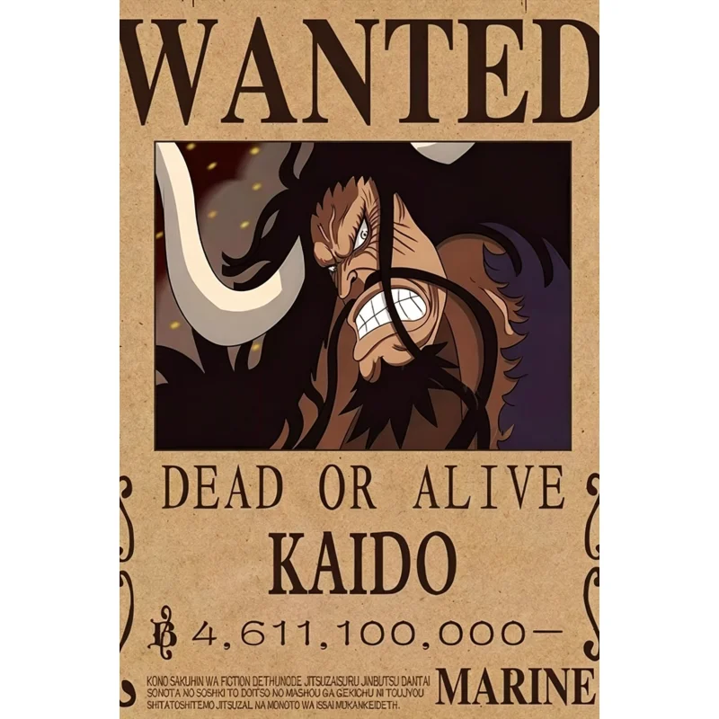 One Piece Wanted Poster Leinwanddruck Bild Wandkunst Kopfgeld Anime Wandbild Schlafzimmer Wanddekoration Luffy Zoro Wohnzimmer Heimdekoration