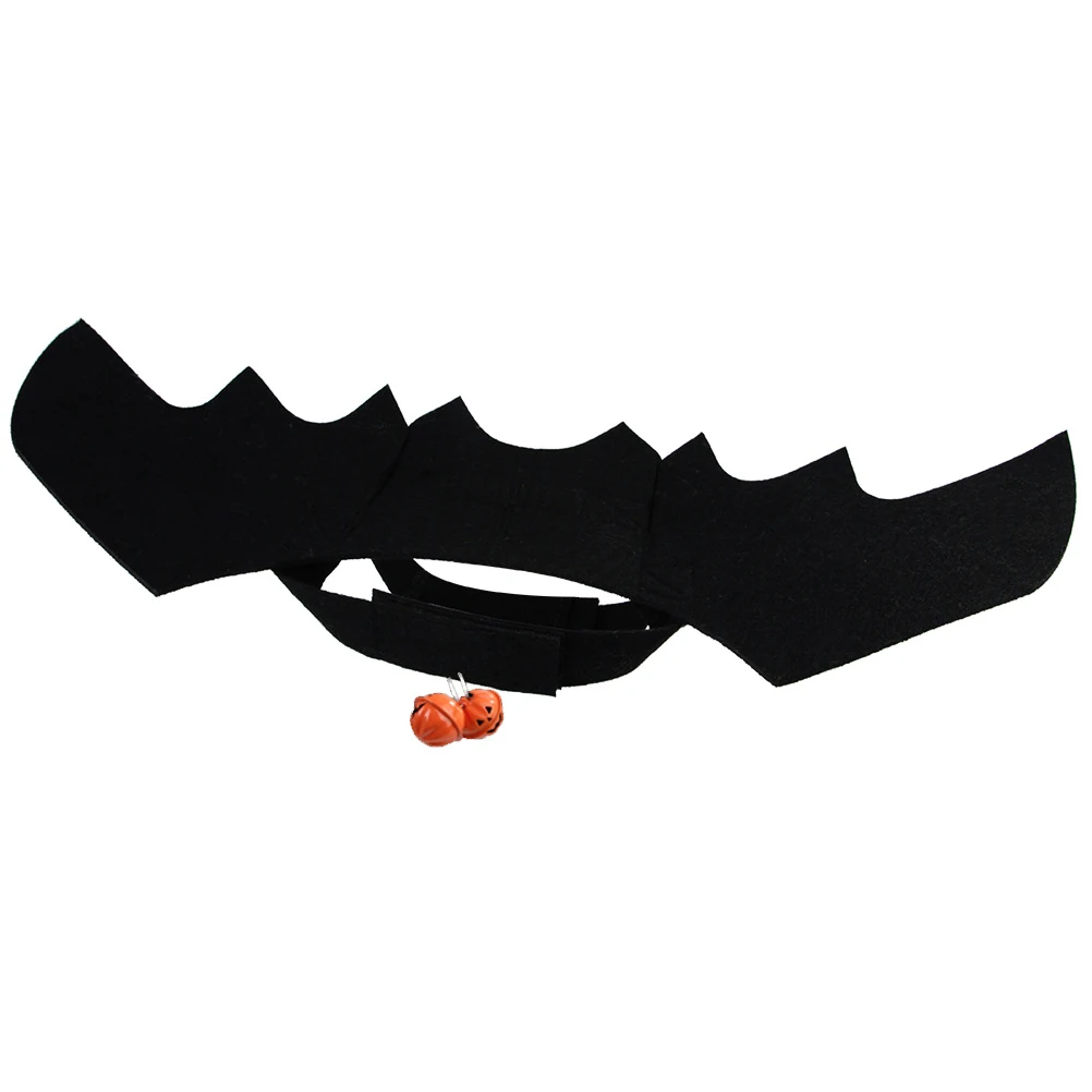 

Outfit Pet Decorative Wings Costumes Accessory Halloween Black Bat with Bell for