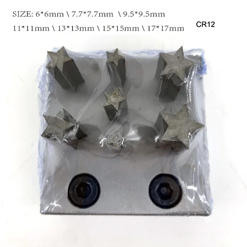 For Sheet Metal Disc Cutter Set Metal Mold Cutting Punching Cross/Water drop/Star/Oval/Triangle/Rectangle/Heart Shape