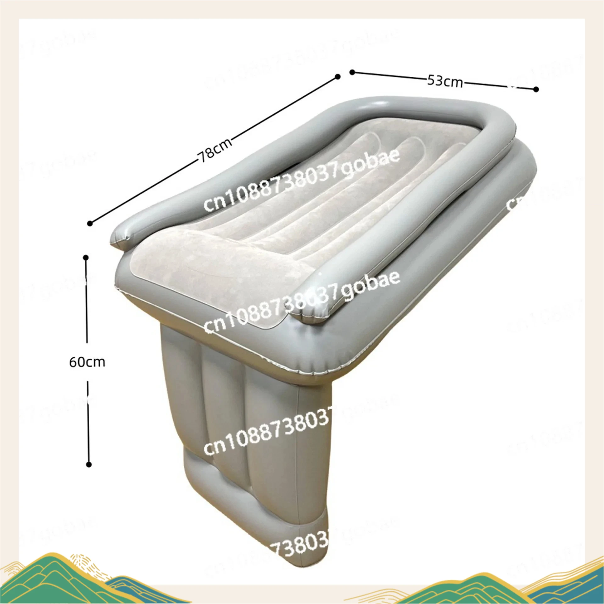 Inflatable Car Long-distance Travel Car Inflatable Pad Folding Travel Bed
