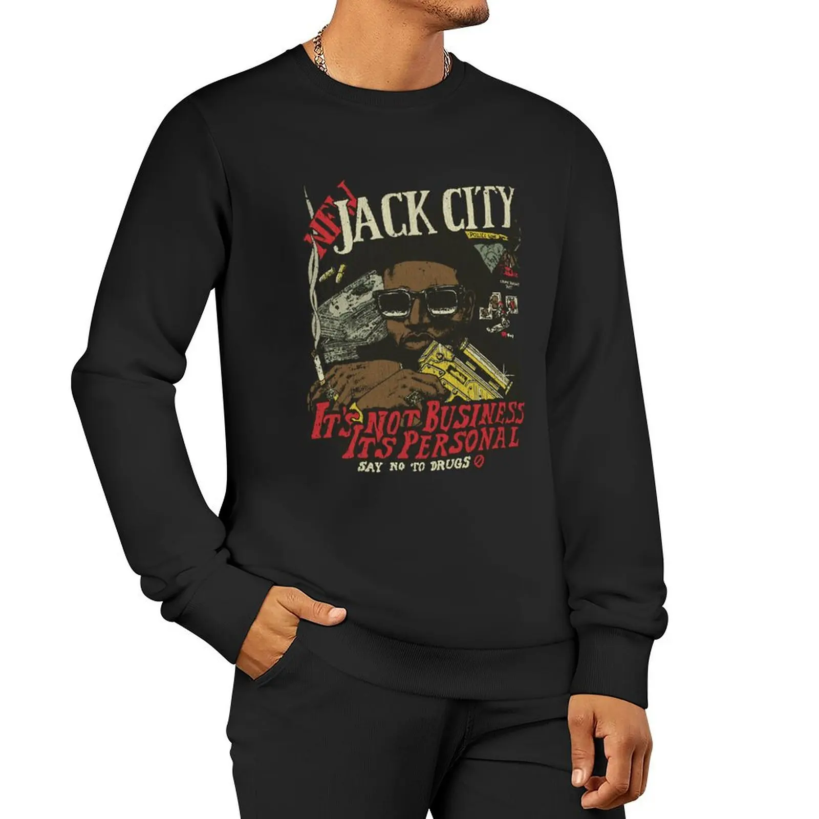 

Новый пуловер с капюшоном Jack City It's Personal 1991, мужской зимний свитер, одежда для мужчин, спортивная толстовка для мужчин