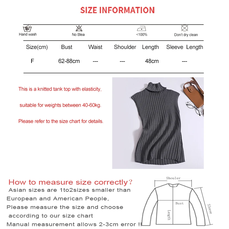 HELIAR Women Sexy Slim Turtleneck Tank Top Knit Sleeveless Crop Top Thin Stripes Pullovers Solid Casual Camis Summer Y2K Spring