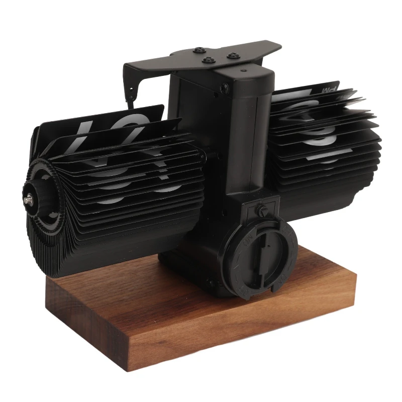 Креативные и минималистичные автоматические часы с поворотом страниц, ретро-украшение рабочего стола для гостиной, домашние цифровые механические настольные часы