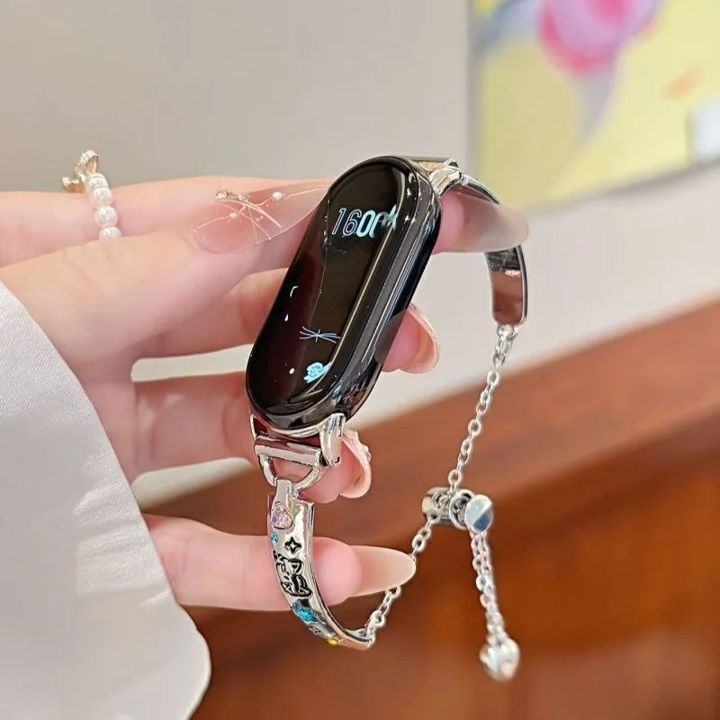 

Strap Cartoon Kitten Bracelet Suitable Xiaomi Band 8Pro/9Pro，For Mi band 3/4/5/6/7，8/8NFC/9/9NFC/10/10NFC，For Redmi Watch5/4/6