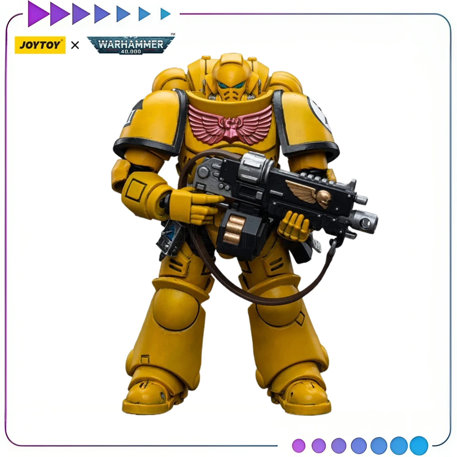

【Оригинал】JOYTOY WARHAMMER 40K Lmperial Fists Intercessors 1/18 Фигурки Коллекционные предметы Классические игрушки-солдаты