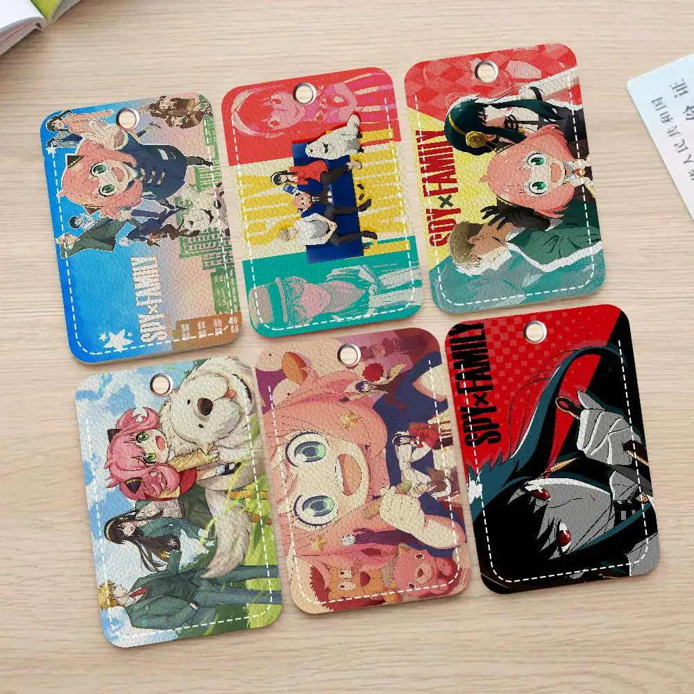 Comedy Anime Spy X Family Personalised Holder Suitable For Bank Card,Subway, Bus Card Wallet Card Case Badge Holder Keychain