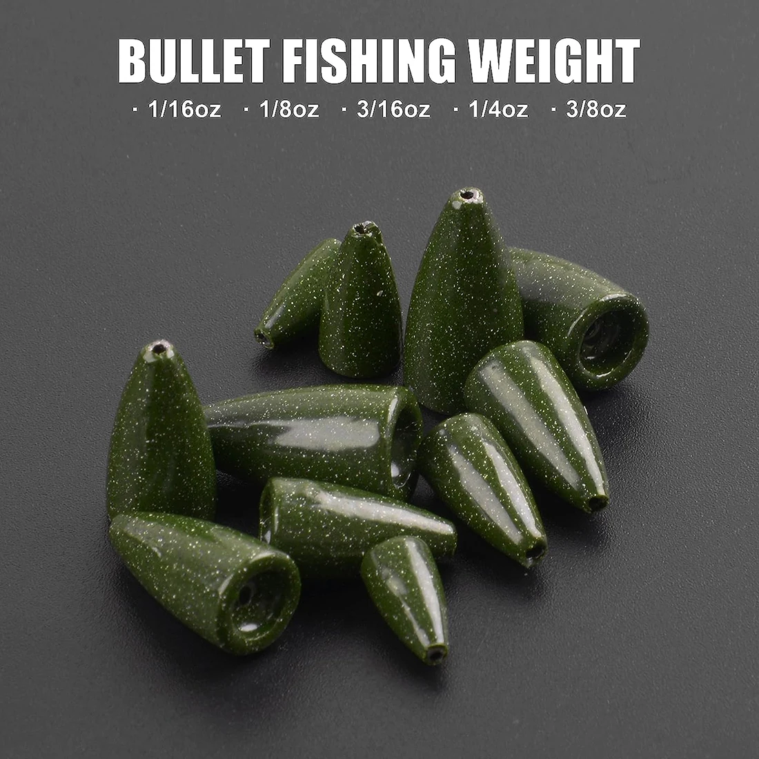 Kit Plomos Tipo Bala para Lubina – Deslizantes agua dulce y salada - imagen 4