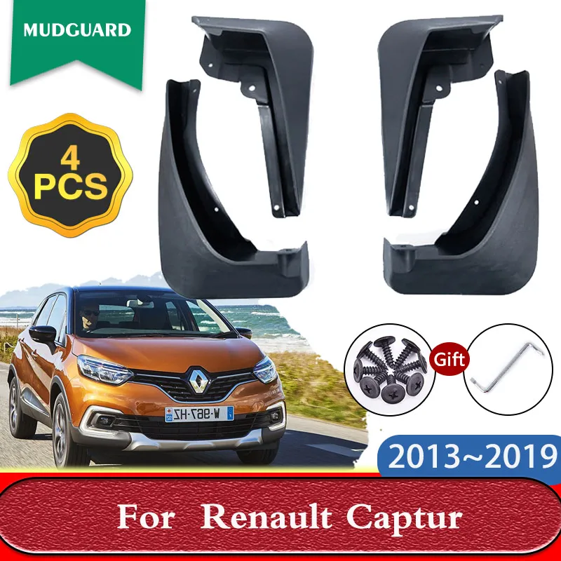 

Mudguards for Renault Captur Samsung QM3 2013~2019 2017 Mudflaps Splash Guards Mud Flaps Front Rear Wheel Fender Car Accessories