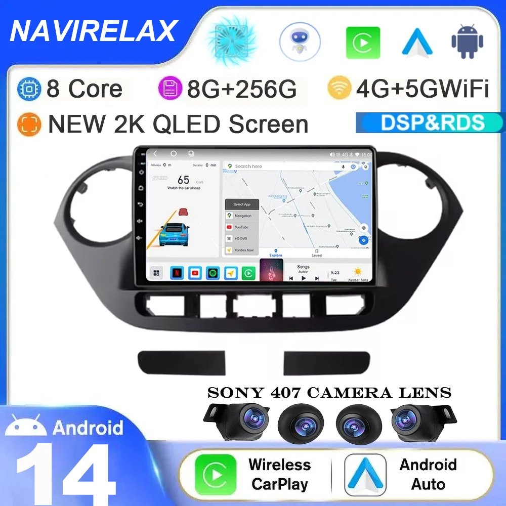 

Android 14 Car Radio Multimidia Video Player For Hyundai Grand I10 2013-2016 Navigation GPS Car Stereo System Carplay 2Din DVD