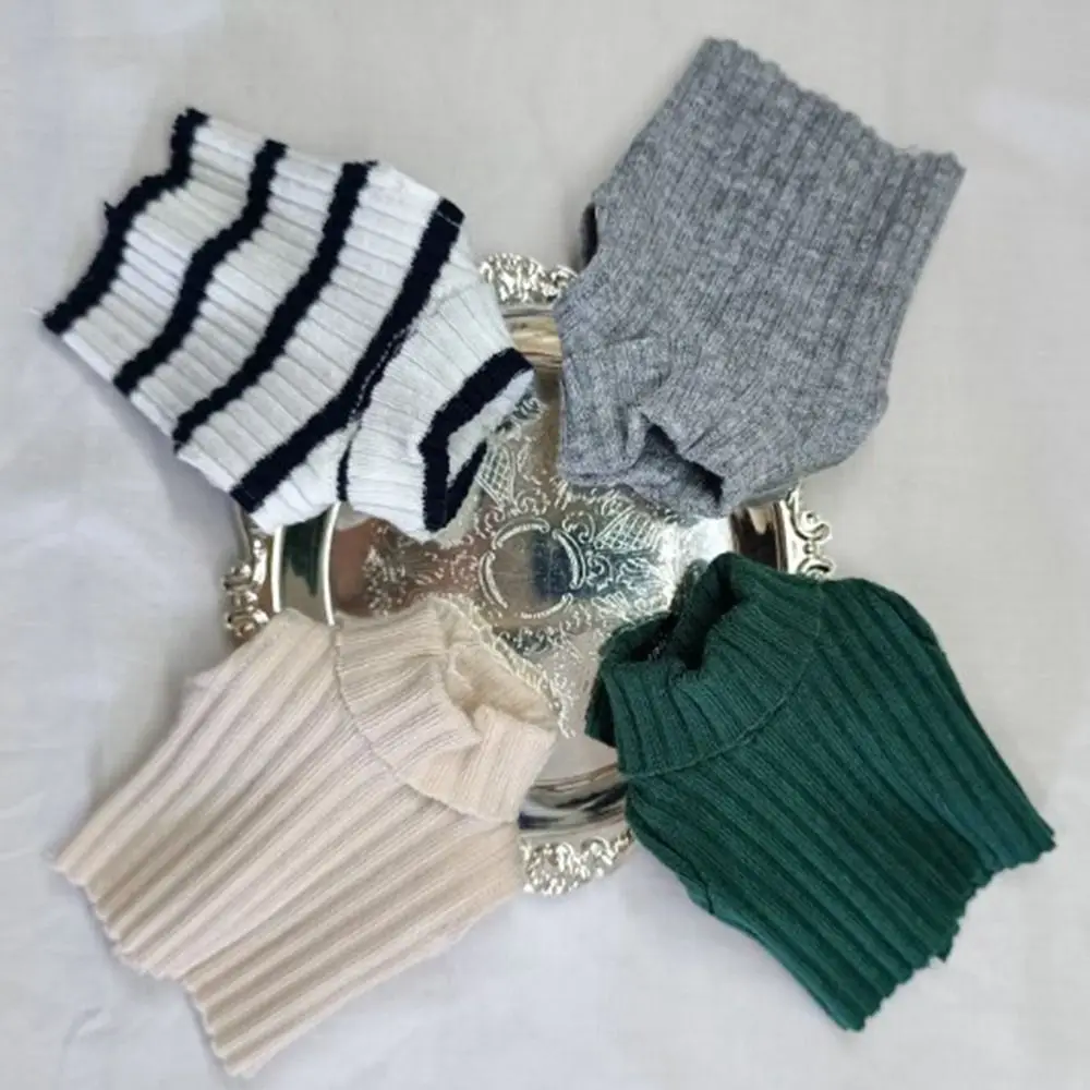 دمية محبوكة الياقة المدورة القمم ل Azones لدمى ob22/ob24 ملابس غير رسمية البلوزات لدمى blythe DIY بها بنفسك الملابس والاكسسوارات