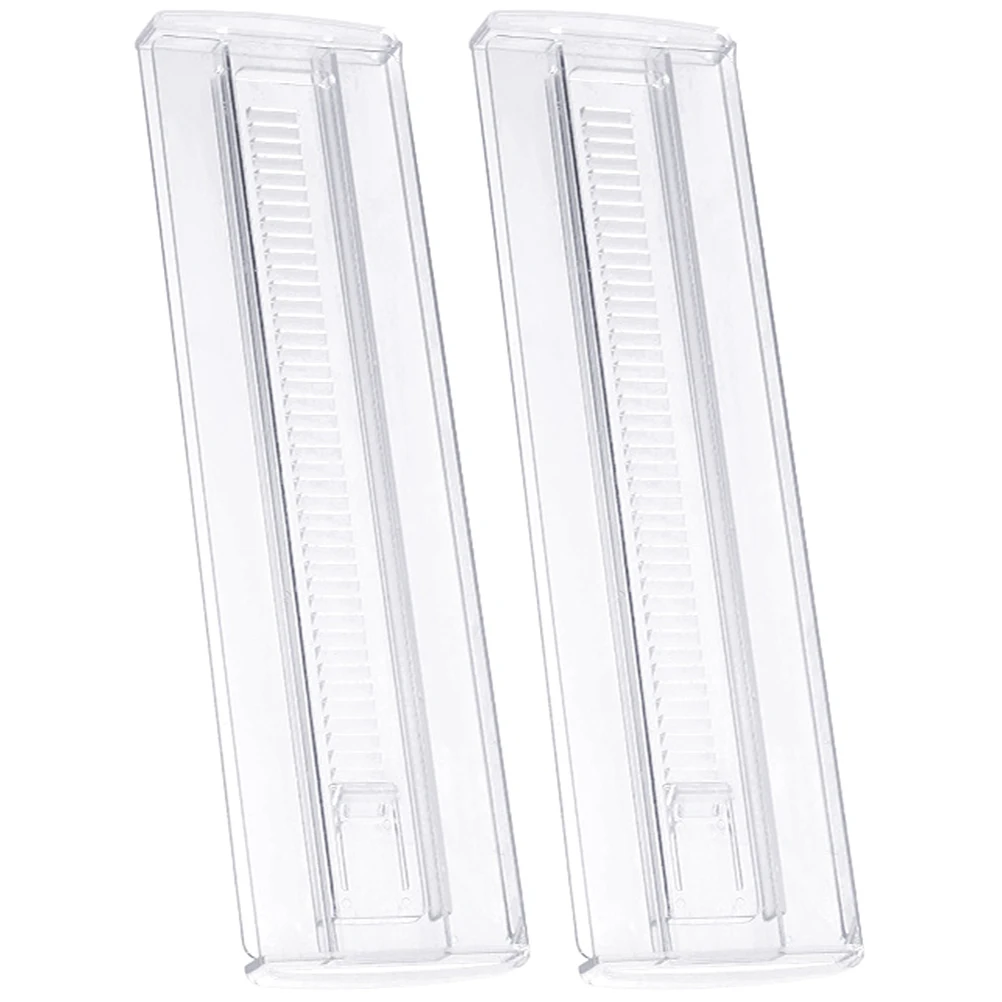 

2Pcs Drawer Partition Boards Sturdy Wear-Resistant Adjustable Home Dorm Organizer for Clothes Underwear Socks Bra Storage Clear