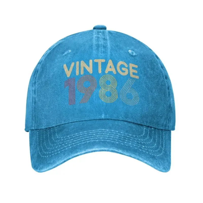 

Fashion Cotton Vintage 1986 Birthday Baseball Cap for Women Men Breathable Dad Hat Performance