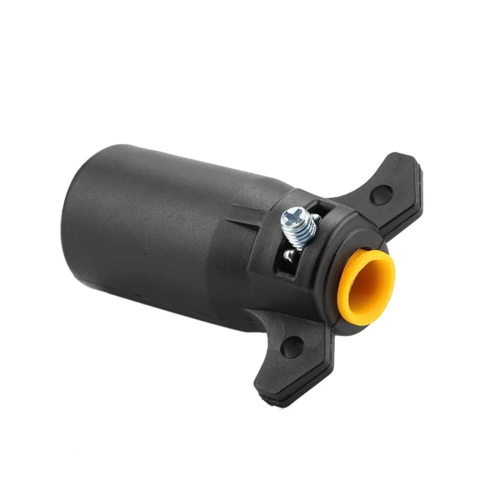 

Жгут проводов 7-контактный круглый штекер для фаркопа прицепа 12 В США Буксировочная вилка Адаптер для буксировочной вилки Разъем для проводки прицепа Проводка света прицепа