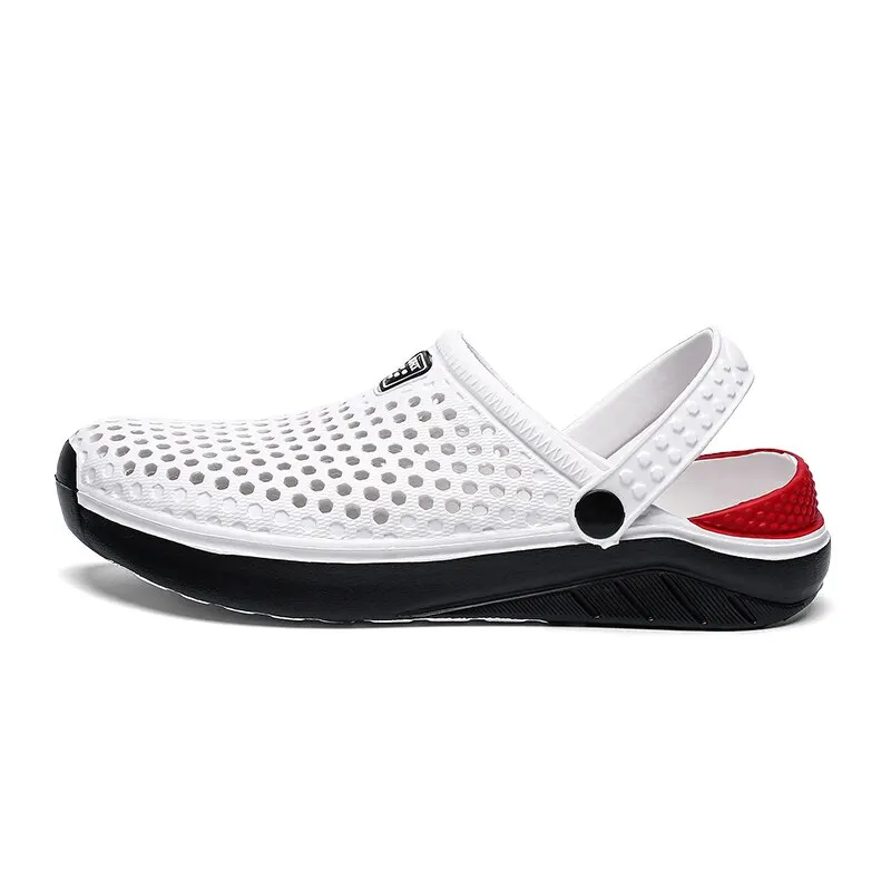 Mode Sport Sandales De Plage Hommes Anti Slip Épaisse Semelle Slide Pantoufles Léger D'été Tongs Jardin Chaussures D'eau