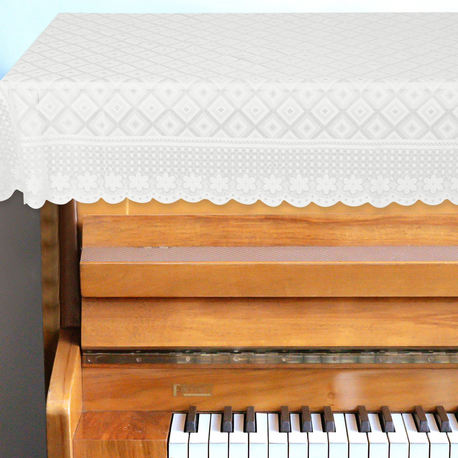 

Piano Cover 140cm*140cm Lace Dust Protector for Electric Upright Piano Keyboard Anti Dirt Modern Studio Accessories