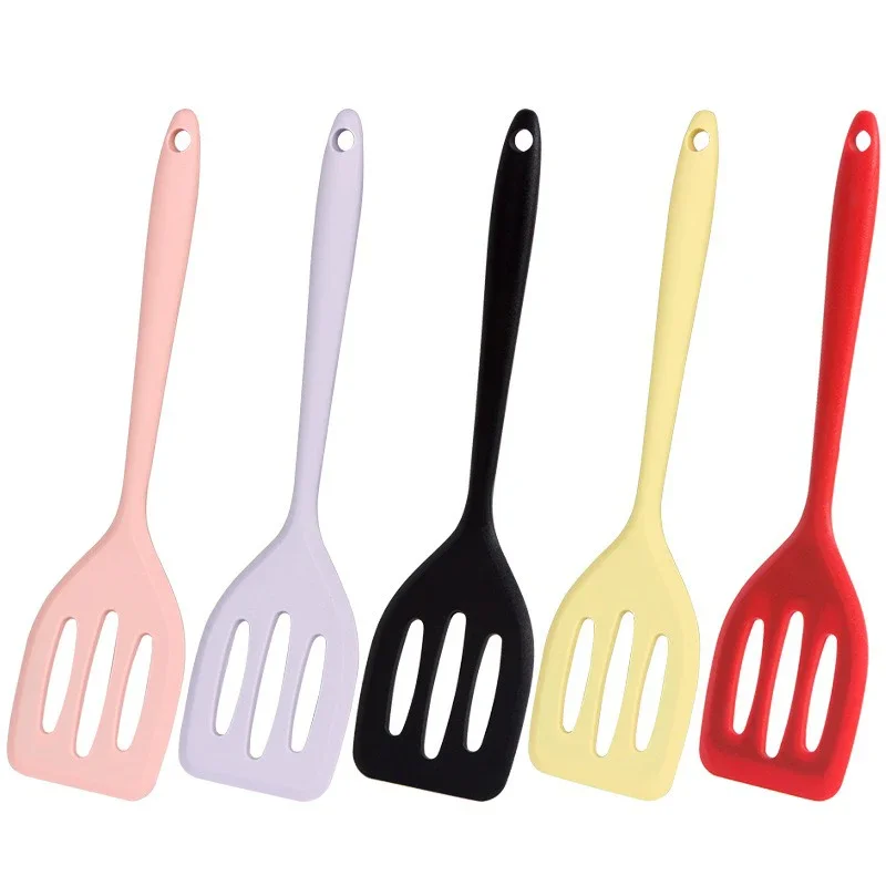 1PC Small Silicone Spatula for Household Cooking Stir Frying Kitchen Steak Spatula Pancake Spatula Kitchen Tools