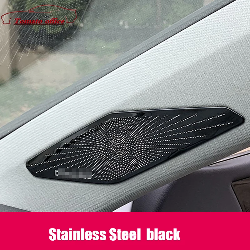 For Volkswagen VW Jetta MK7 2019 2020 2021 Stainless Steel Car Front A Pillar Speaker Frame Cover Trim Auto Styling Accessories