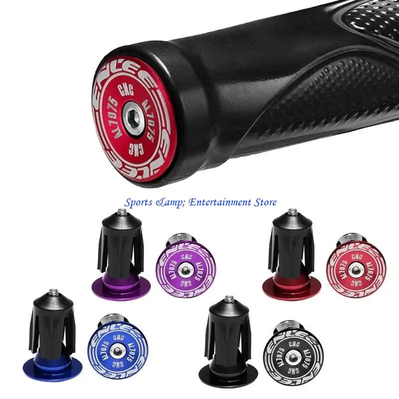 G7NF Handlebar Plug MTB Grip Cap Bar End Road Mountain Bike Lock Handle Cover Expansion for BMX Cuffs Aluminium Alloy