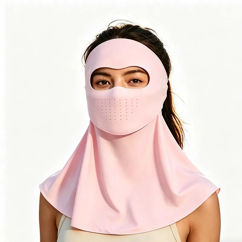 Full Face Neck Cover Face Kini Summer Ice Silk Sunscreen Mask