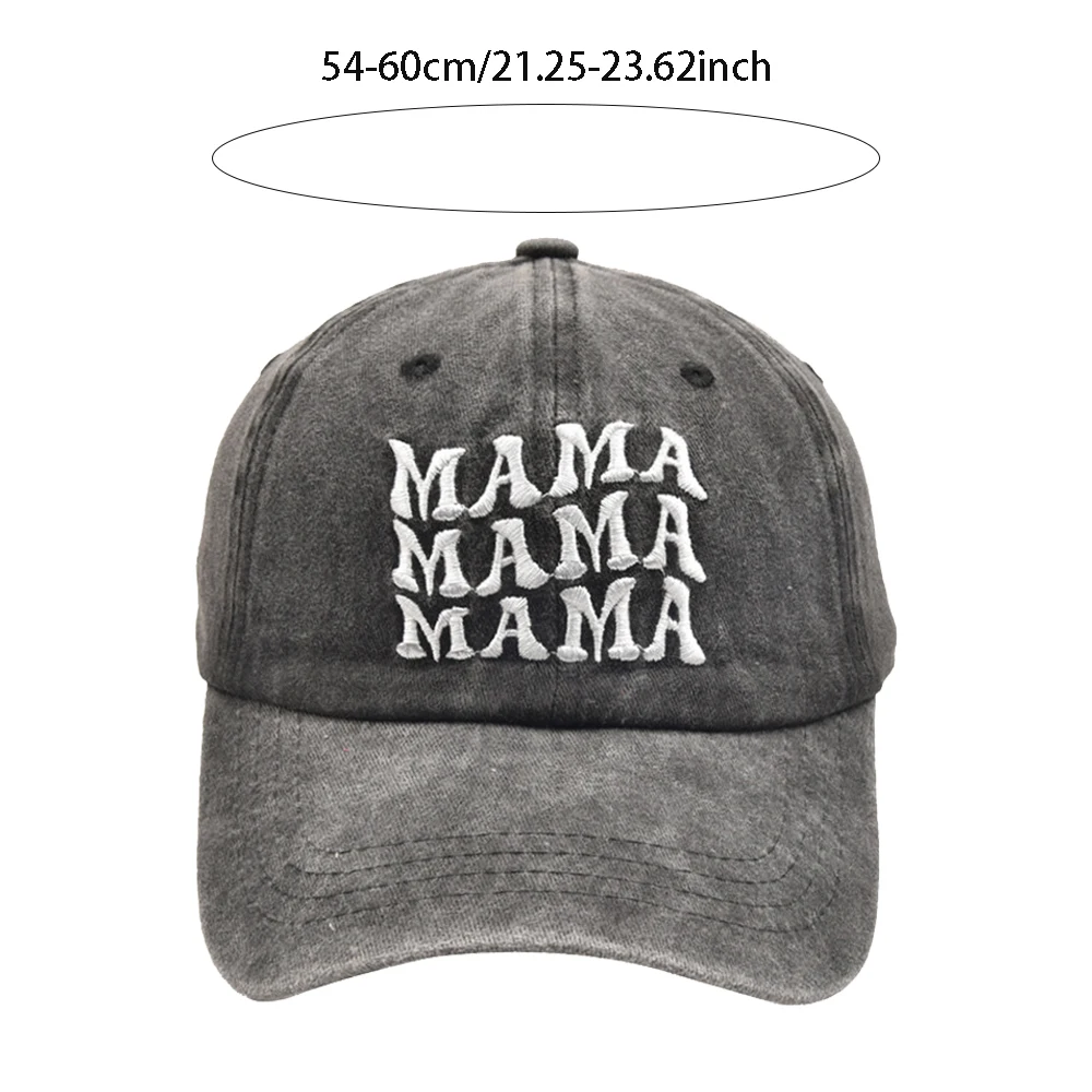 2024 New Parent Child Three Line Letter MAMA MINI Baseball Hat Outdoor Casual Sunshade Hats for Mom Kids Ideal Gifts