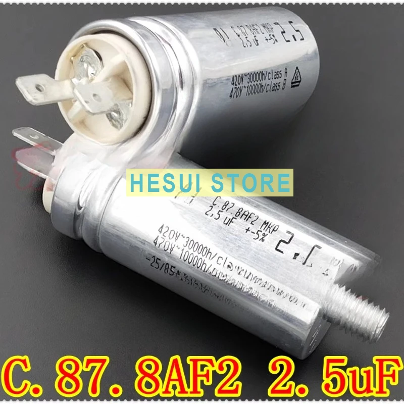 AV C.87.8AF2 MKP 2.5uF fan motor start-up operation capacitor