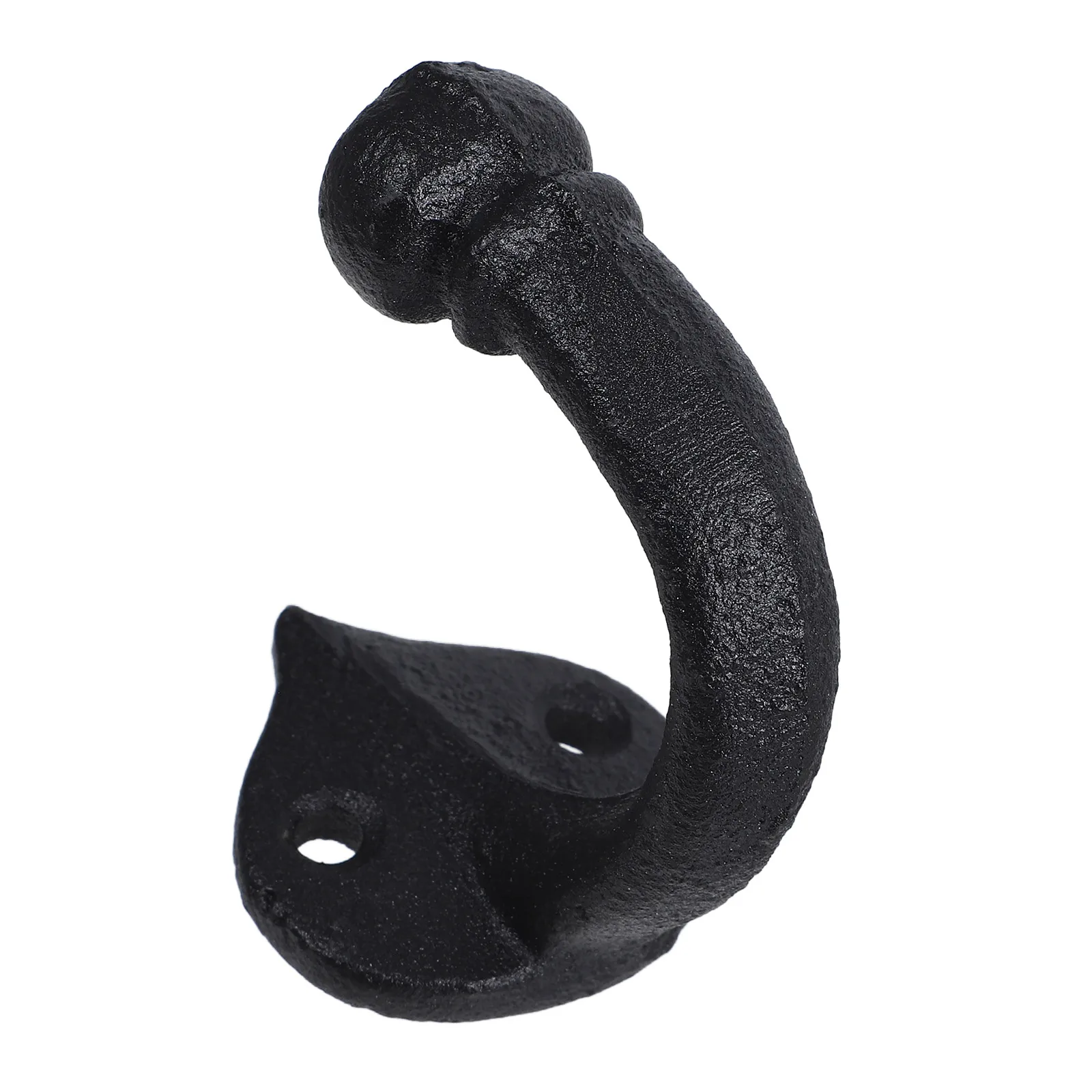 

Rustic Wall Hooks Coat Rack Vintage Iron Hanger Black Decorative Mounted Key Hat Holder For Bathroom Hallway Clothes Coats