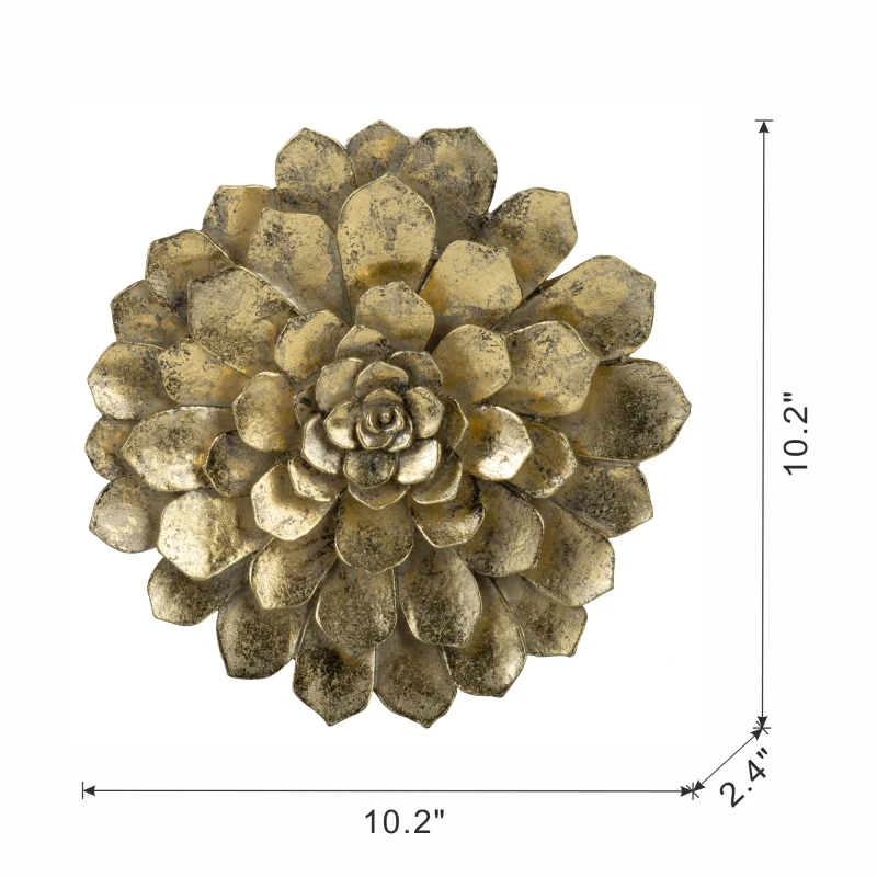 D10.2x2.4 Succulent Wall Plaque