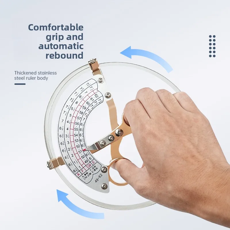 

Standard Hat Size Measuring Tool – Adjustable Head Circumference Ruler for Hat Fitting 42–55cm Range