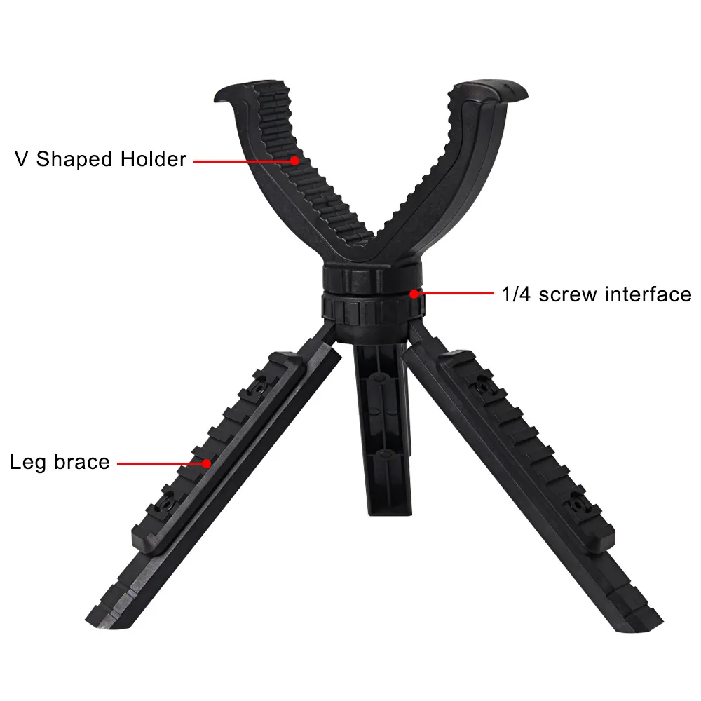 Hunting Tripod Engineering Plastics Stand Equipment Portable Outdoor Camping Light Stand Expansion Stand w/ V-Yoke Accessories