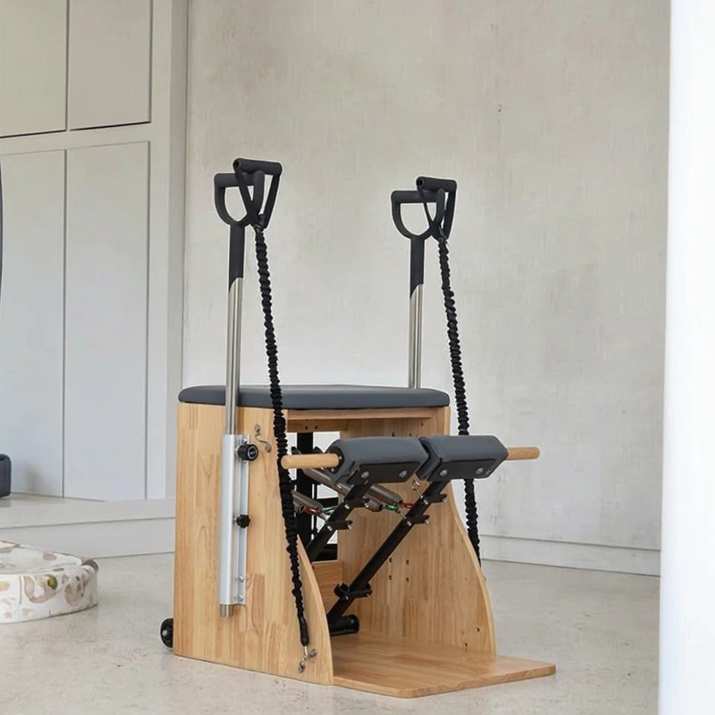 Universal Maple Wood Pilates Chair and Yoga Reformer Elegant Wooden Pilates Reformers