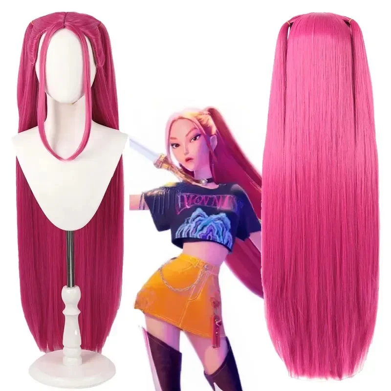 Peruka Cosplay Halloween KPOP Demon Hunters Zoey Huntrix Mira Rumi Akcesoria do Kostiumu na Karnawał Halloween dla Kobiet