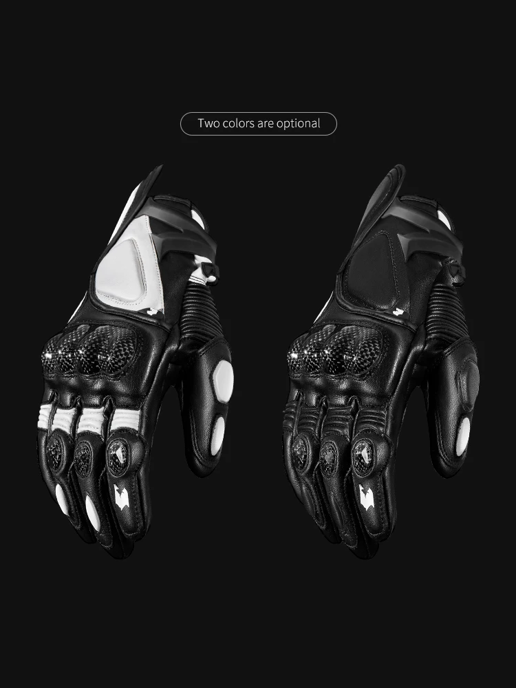 Winter Full Finger Leather Motorcycle Gloves Breathable Motorbike Cycling Warm Gloves Moto Motorcross Motor Touch Screen Gloves