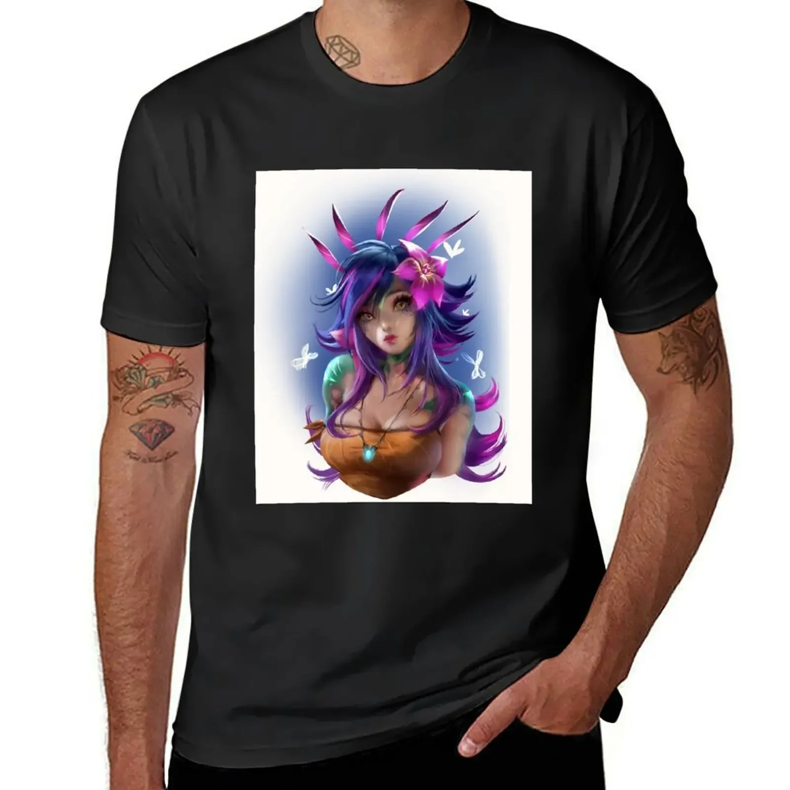 Neeko portrait T-Shirt vintage graphic tee quick-drying t shirts men