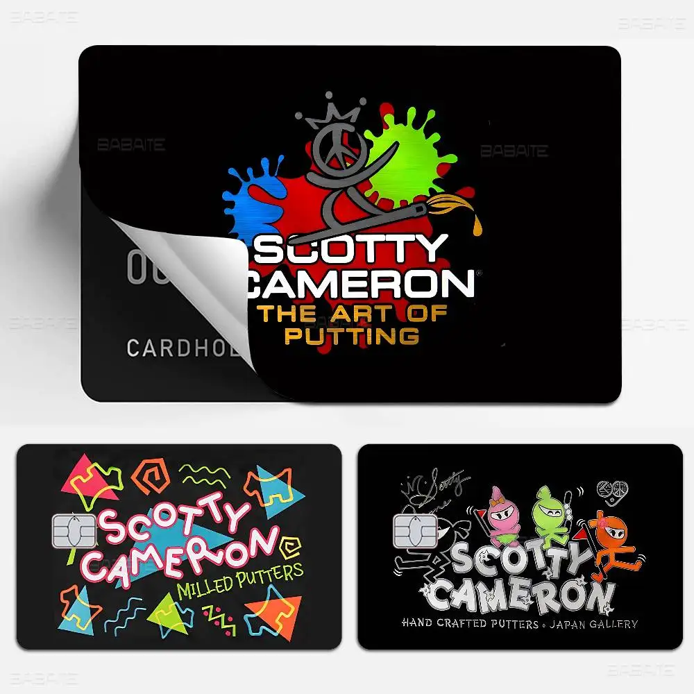 Golf S-ScoTTY C-CameRONS Diy Credit Debit Card Sticker Party Sticker Decoration Waterproof Small Chip Card Skin Sticker