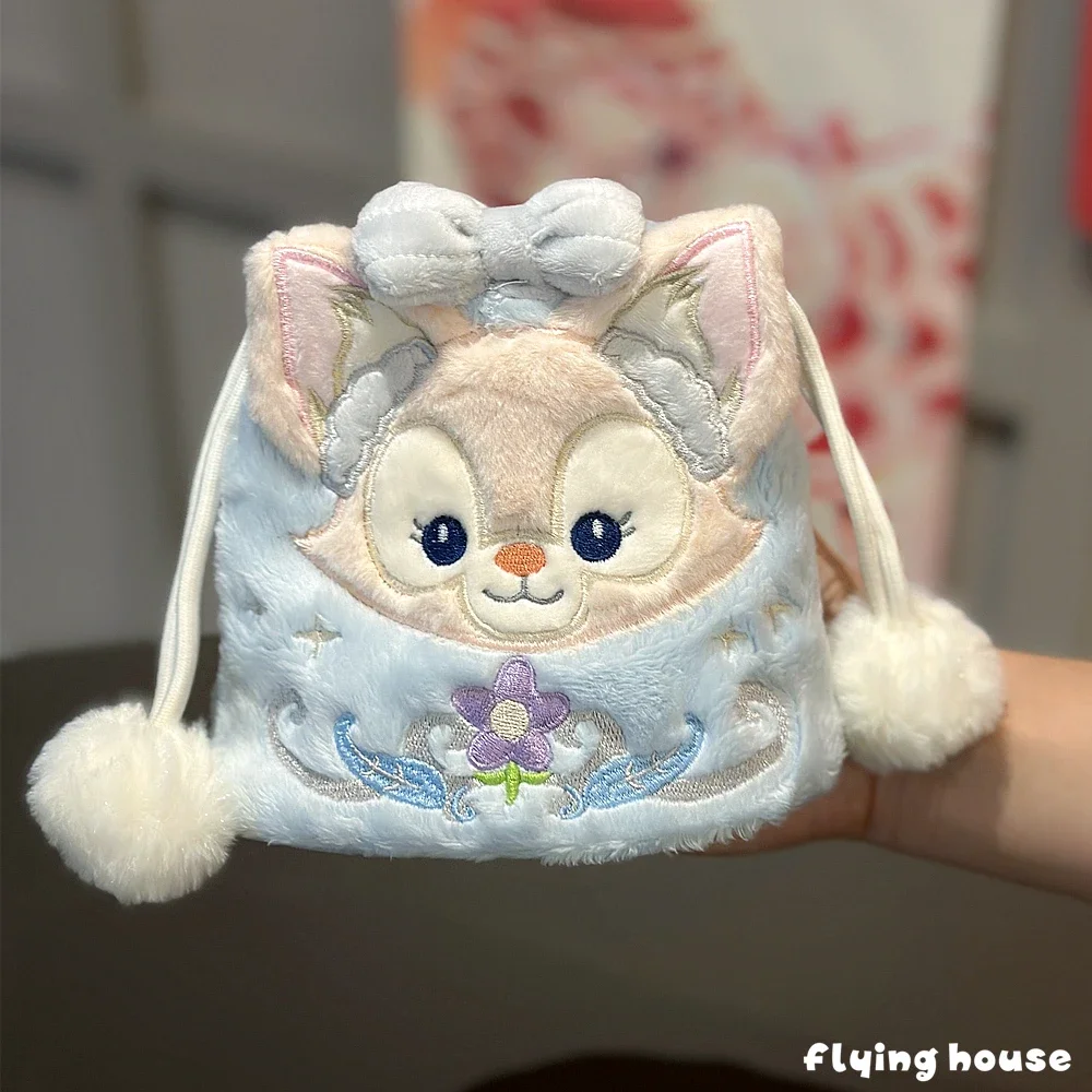 Borsa con coulisse del fumetto Disney bella borsa in peluche StellaLou LinaBell borsa cosmetica Gelatoni portamonete in stile giapponese regali ragazza