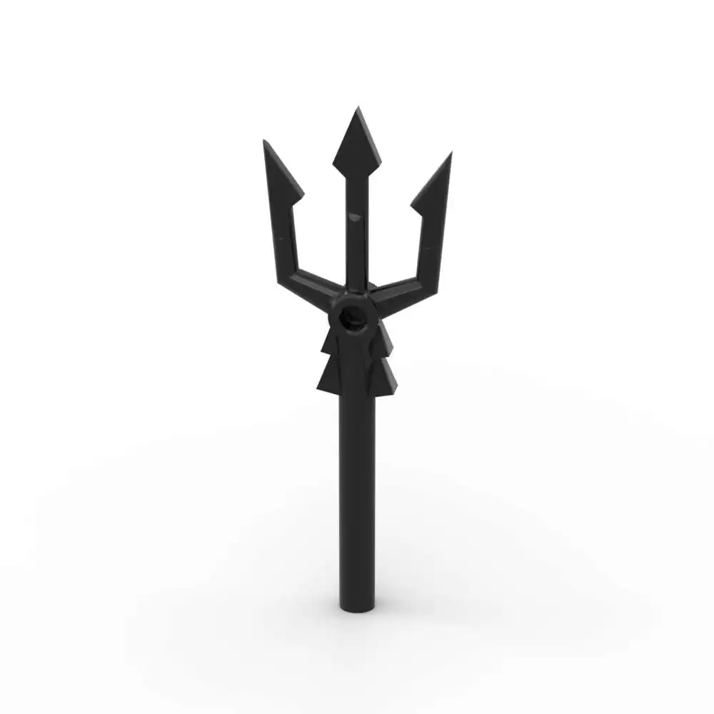 MOC 10PCS 92290 Handheld Body Wear Brick Trident Stacking Replaceable Building Block Diverting Toy Adults Boys Holiday Gifts