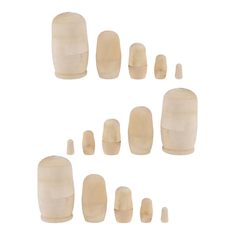 

Tablescape Decor White Matryoshka Desktop Decors Ordinary Beige DIY Matrioska Models Toddler
