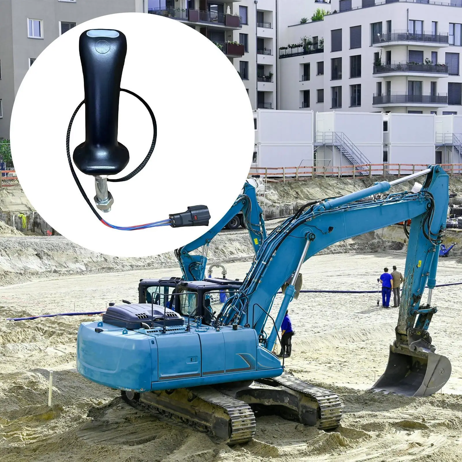

Excavator Joystick Handle Set, 4pin Lever, Part, Metal Material, Intuitive , Suitable for Constr