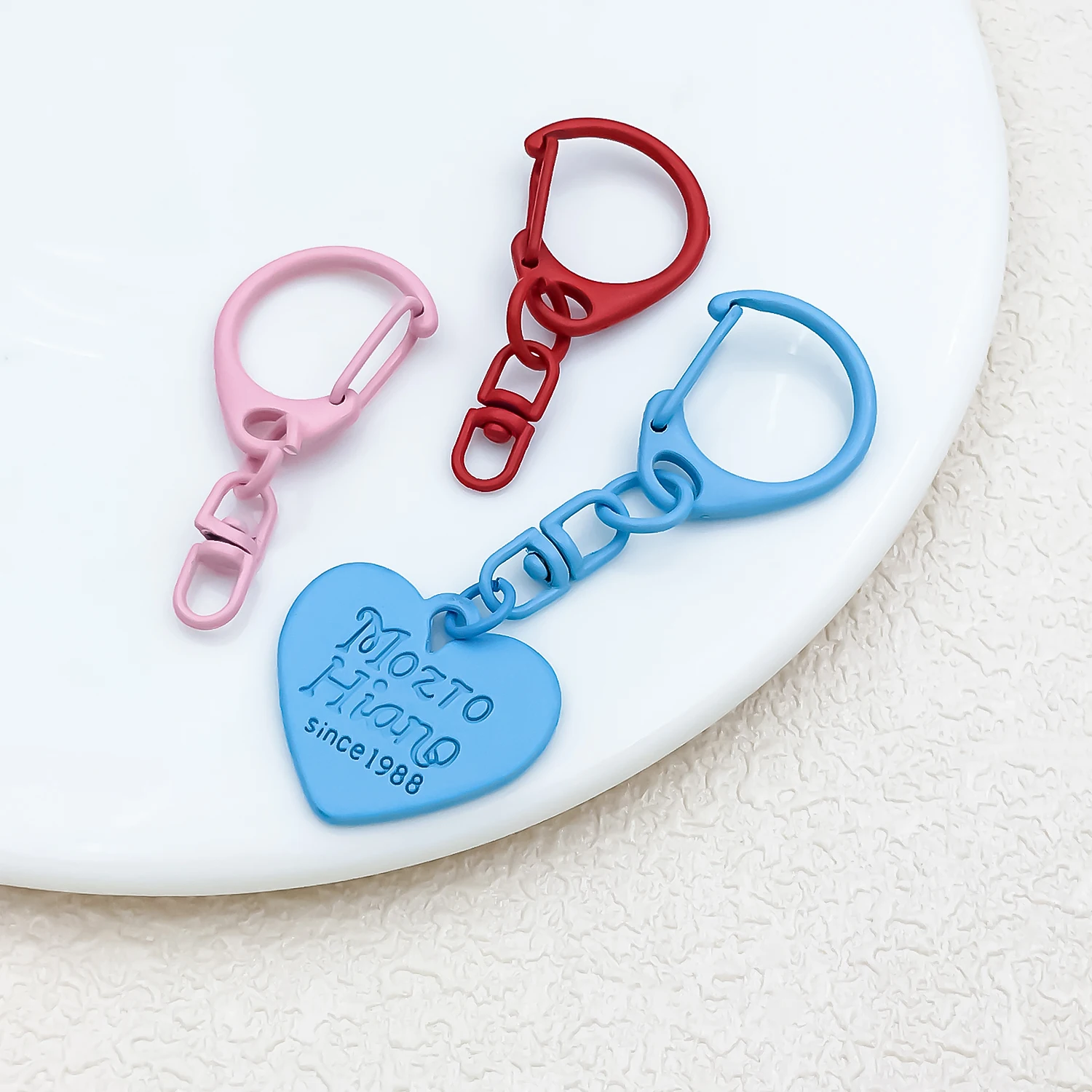 20pcs 18x41mm Painted D-Buckle with 8-Character Hook Dog Buckle, Suitable for Key Chain Bag Pendant DIY Making Accessories view 6