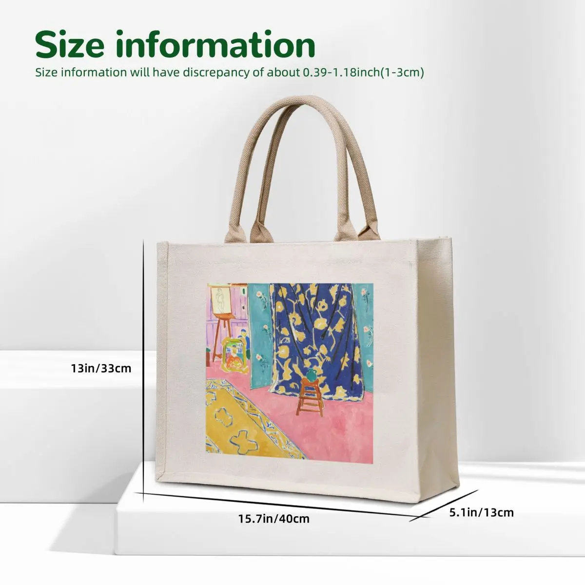 Henri Matisse - The Pink Studio - Exhibition art Tote Bag shopper bags reusable shopping bags tote bags men
