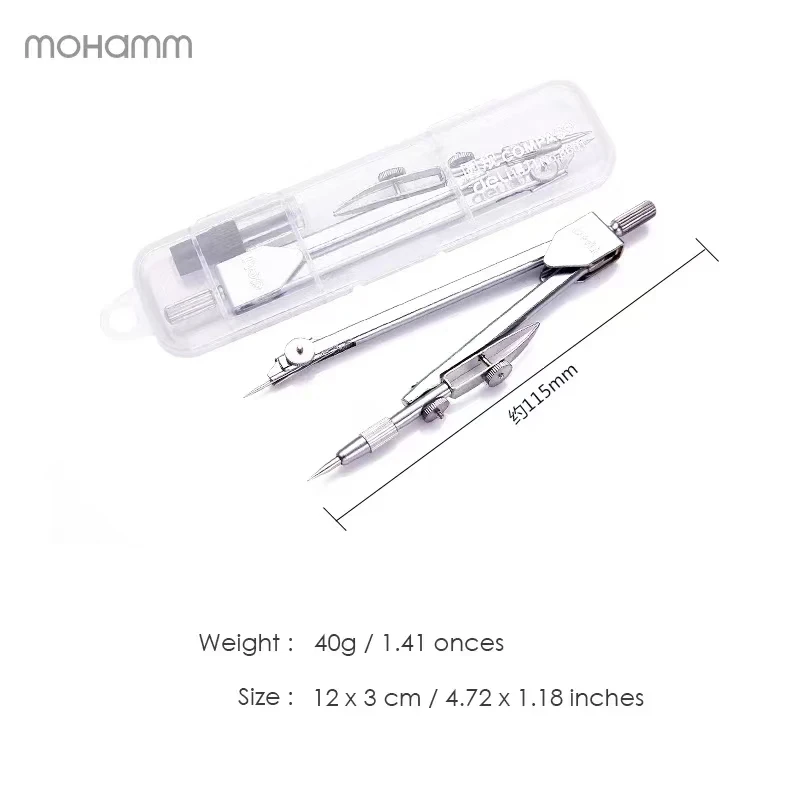 Deli 8603 8605 Metal Compasses Student Professional Graphics Compasses Compas Scolaire Chescolar Compass Set