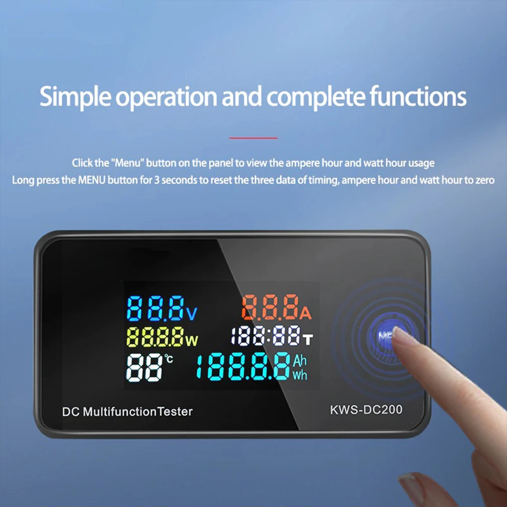 Multimeter Detachable Color Screen Voltage Meter Ammeter DC200-10A Type 1