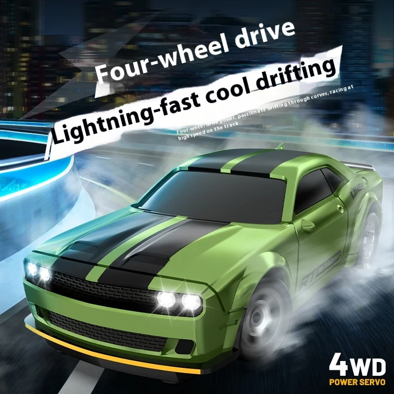 1/64 سيارة RC صغيرة لسطح المكتب RC بمقياس كامل 4WD الانجراف سيارة سطح المكتب نموذج سباق زخرفة الصبي RC سيارة