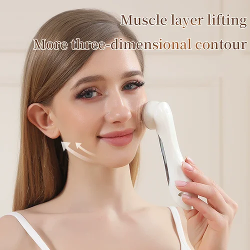 Imagen 2 del producto Masajeador facial 5 en 1, radiofrecuencia RF, electroporación EMS, dispositivo de belleza de fotones LED, estiramiento de la piel, cuidado de la piel antiarrugas