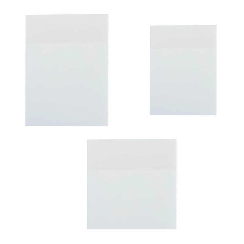 Mini Bloc de notas adhesivas transparentes, papel autoadhesivo impermeable para libros, nevera y TV, 50 hojas, novedad, 2022