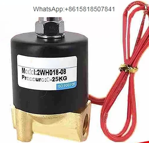 High pressure solenoid valve 2WH018-08 2 points/3 points high pressure valve, pressure resistance 25KG AC220V DC24V