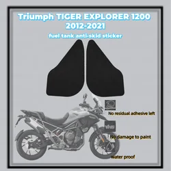 For Triumph TIGER EXPLORER 1200 2012-2021 Anti Slip Fuel Oil Tank Side Knee Grip Decal Protector Sticker Pad Motorcycle Stickers