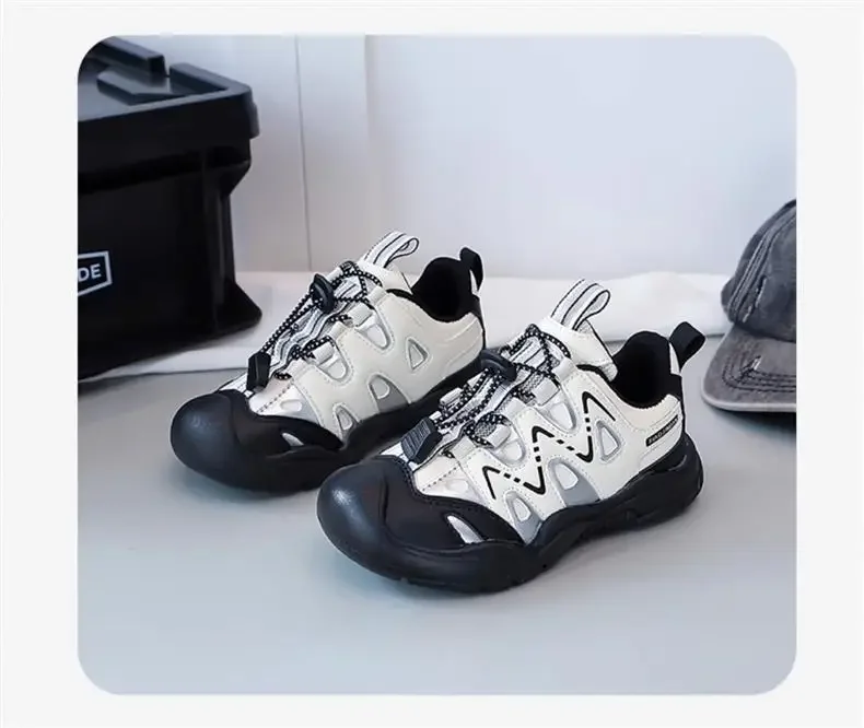 

Размер 26-37, легкие сетчатые детские кроссовки для мальчиков, летняя дышащая дизайнерская модная повседневная спортивная обувь для тенниса (4-12 лет)