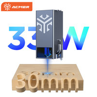 ACMER 33W 20W 10W Diode Laser Module For ACMER P2 CNC Engraving Machine 455±5nm Laser Head For Engraving Metal Acrylic Glass