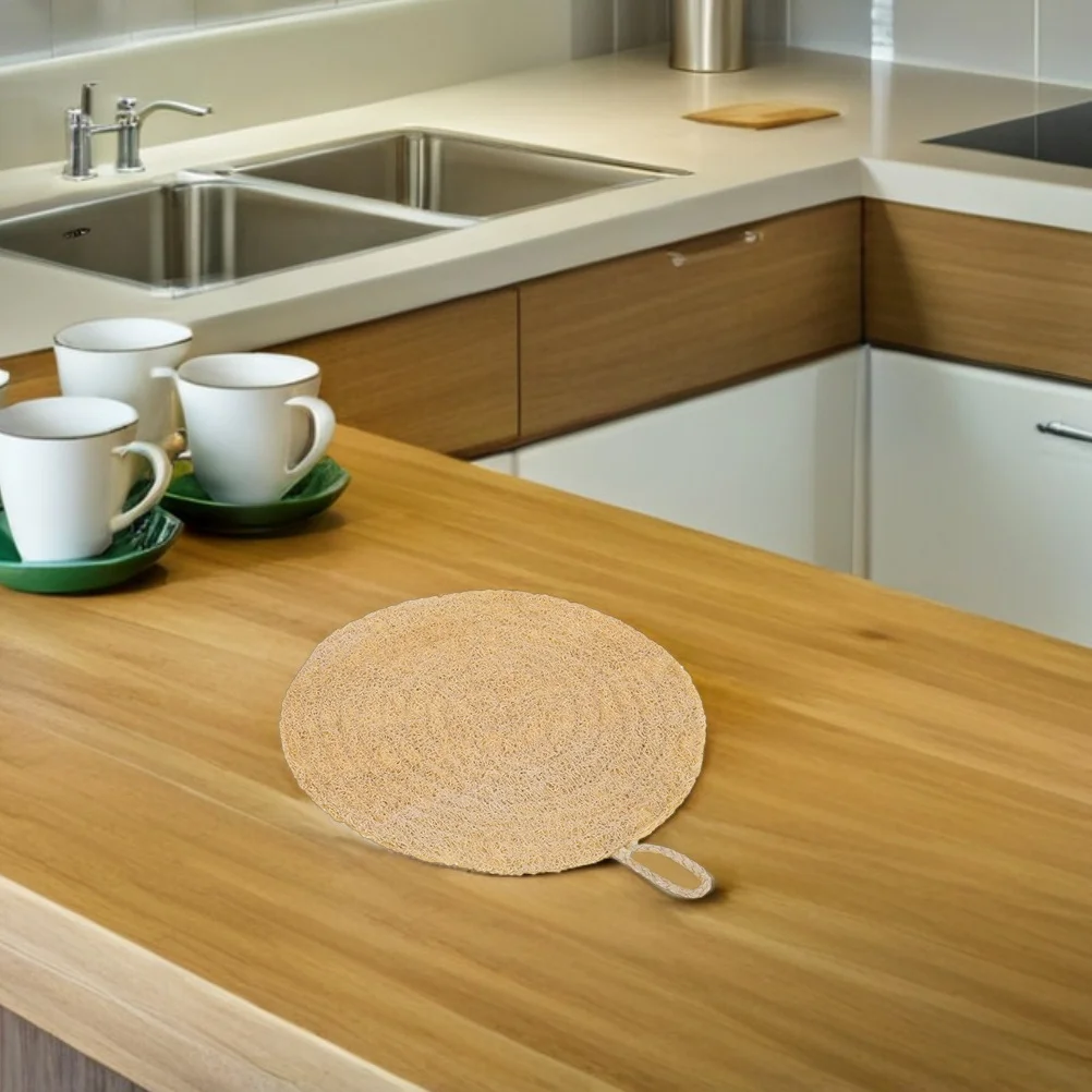 

Round Loofah Steamer Liner Non-Stick Mesh Cooking Pad for Buns Dumplings Universal Kitchen Steamer Liners